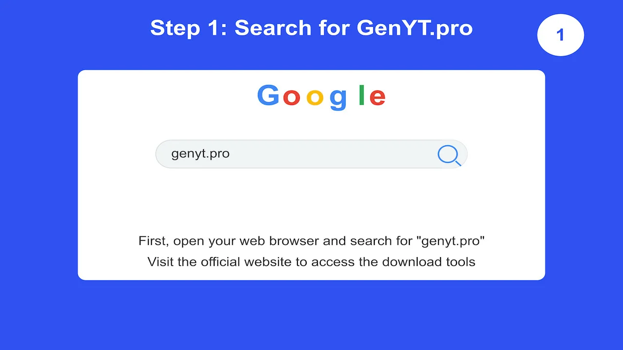 How to search for GenYT Pro (GenYoutube) YouTube video downloader